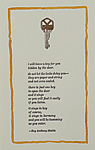 keys - i will leave a key for you - print by Roy Anthony Shabla